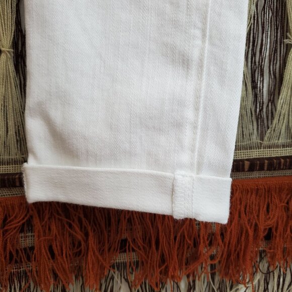 AG Adriano Goldschmied The Stilt Roll-Up Maternity capris, white - Picture 6 of 12